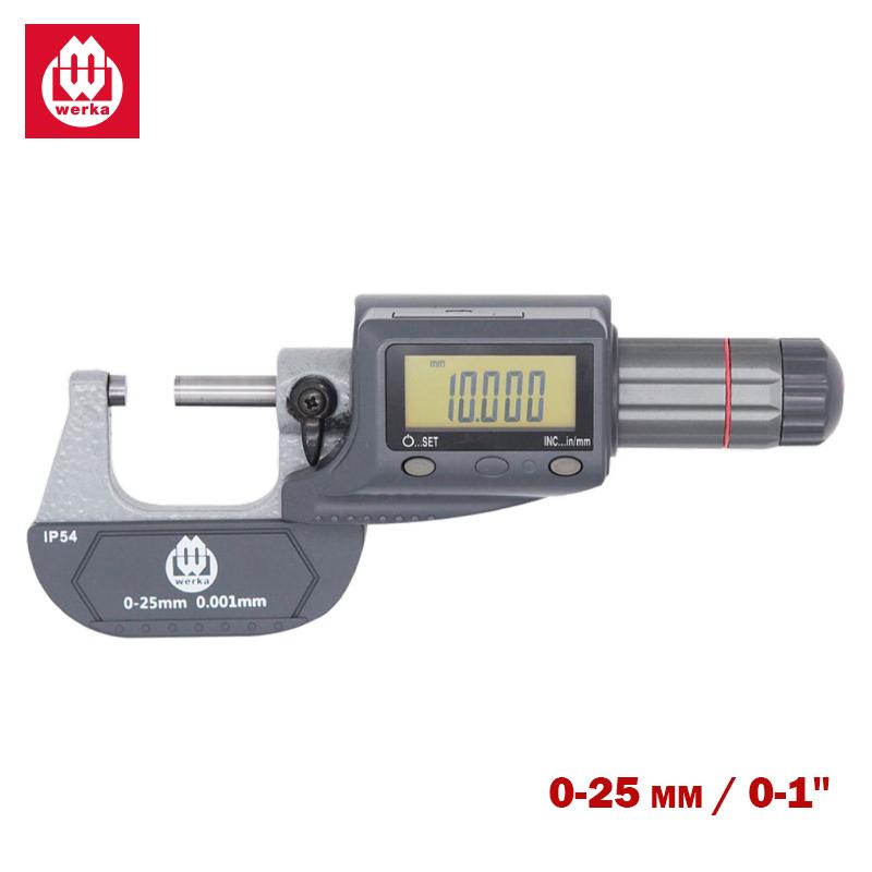 PALMEUR EXTERIEUR DIGITAL 0- 25 0.01MM IP54 PROTECTION ET ETANCHE DIN863 WERKA