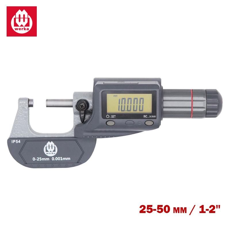 PALMEUR EXTERIEUR DIGITAL 25- 50 0.01MM IP54 PROTECTION ET ETANCHE DIN863 WERKA