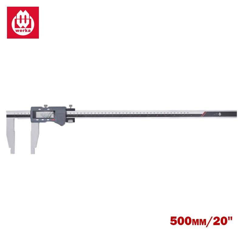 PIED A COULISSE DIGITAL 500MM BEC 150MM 0.01MM/0.0005" WERKA