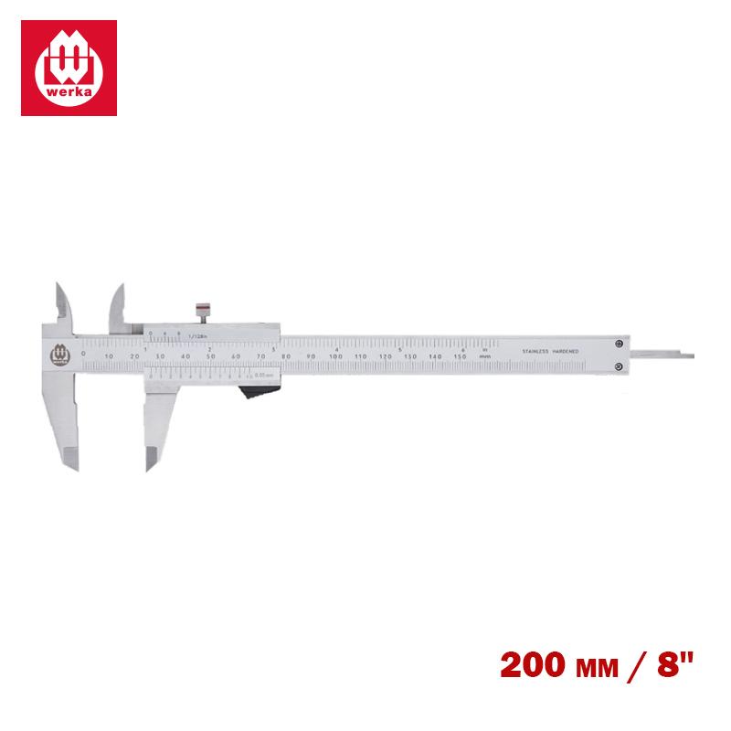 PIED A COULISSE MONOBLOC A 2 BEC 200MM 0.02MM/0.001 WERKA