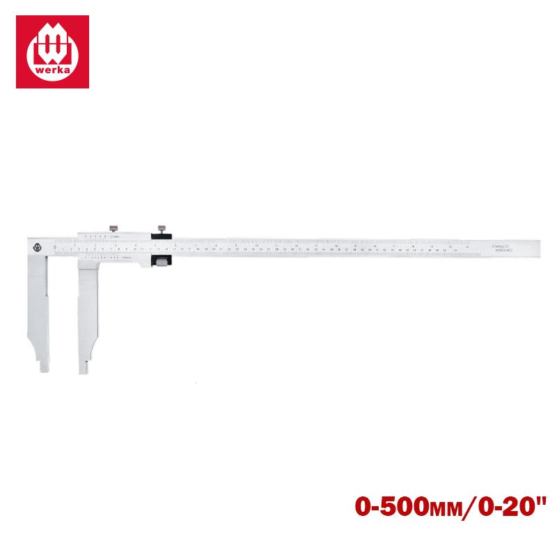 PIED A COULISSE MONOBLOC A 2 BEC 200MM 0.05MM/1/128" WERKA