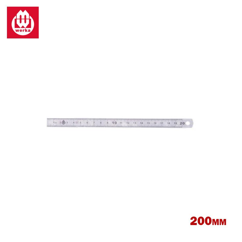 REGLE PLATE EN INOX 200X13X0.5MM WERKA