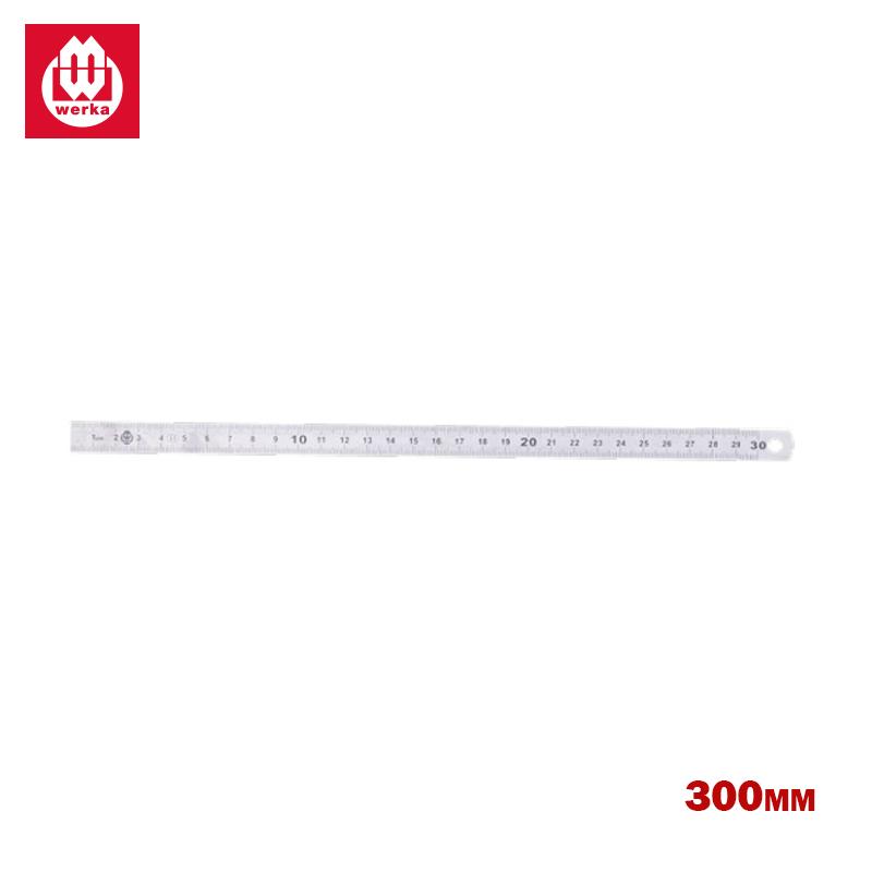 REGLE PLATE EN INOX 300X13X0.5MM WERKA