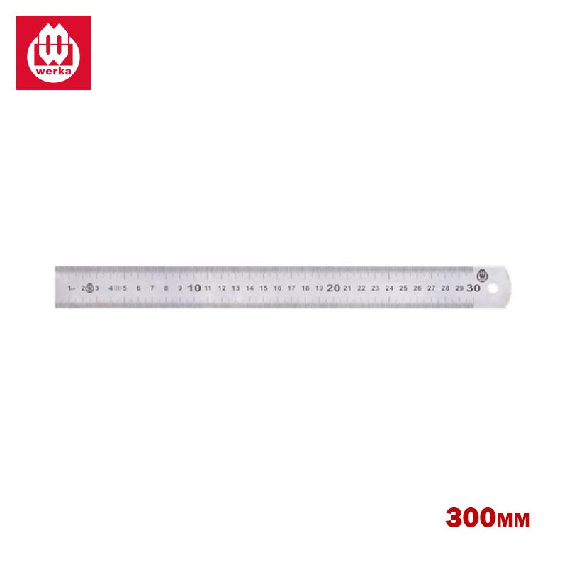 REGLE PLATE LARGE EN INOX 300X30X1.0MM WERKA