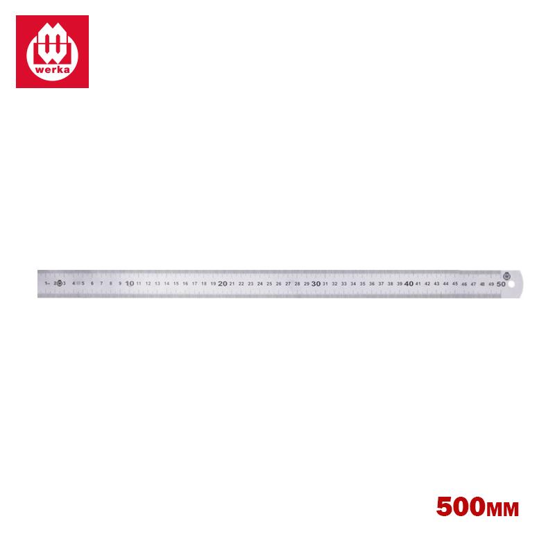 REGLE PLATE LARGE EN INOX 500X30X1.0MM WERKA