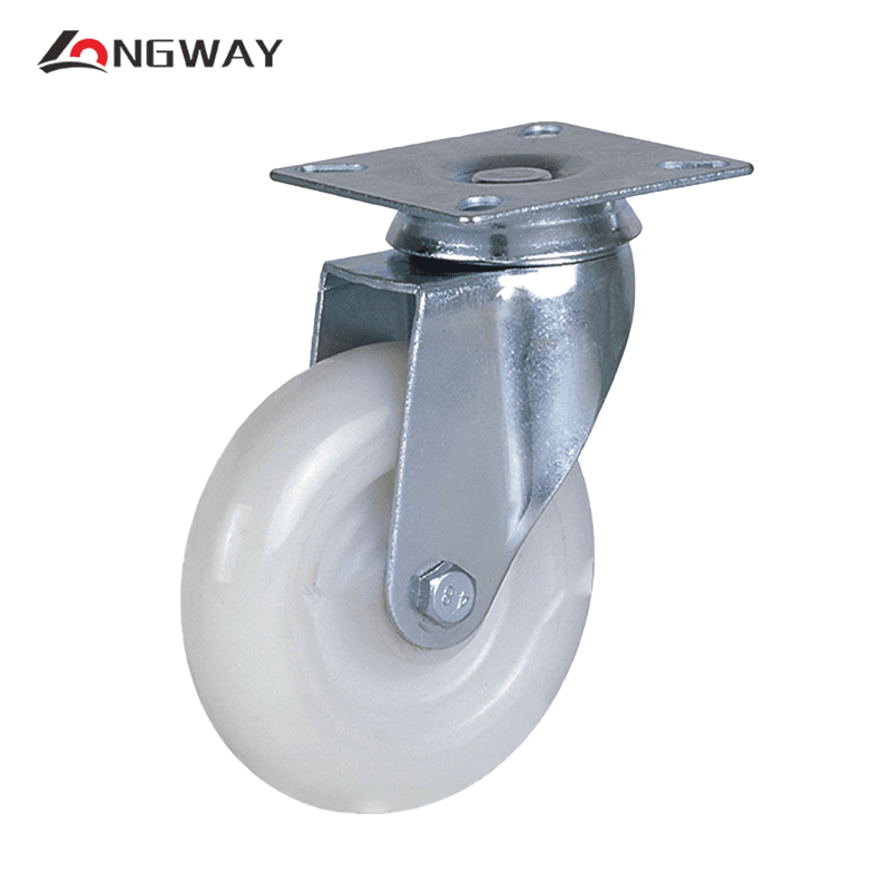 Roue pivotante en nylon avec noyau en PP roulement à rouleaux