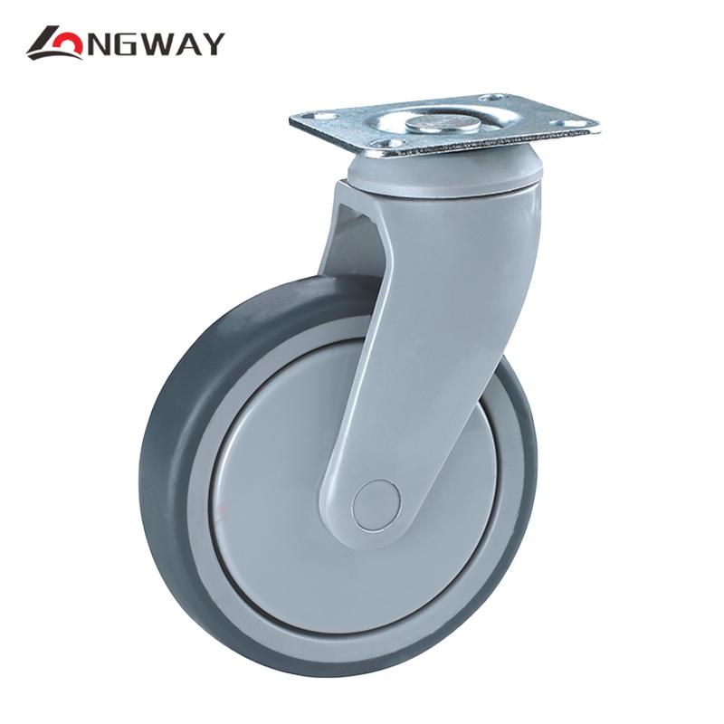 Roue pivotante médical en nylon Diamètre 100 / 125