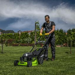 TONDEUSE A GAZON THERMIQUE AVEC TRACTION 6.5CV 4 TEMPS 196CC-525MM VITO - Image 8