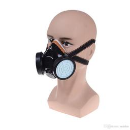 Masque anti-poussière masque a gaz double cartouche chimique respiratoire NP304 - Image 2