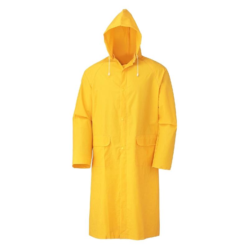 IMPERMEABLE MANTEAU EN PVC JAUNE L1.20M XXL