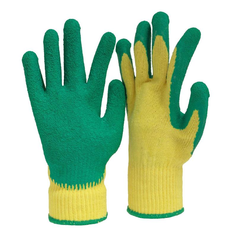 PAIRE GANT INDUSTRIEL TRICOTE JAUNE/VERT T10 SN3 EBAX