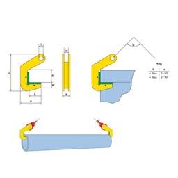 PINCE DE LEVAGE P.TUBE TPH TOHO - Image 2