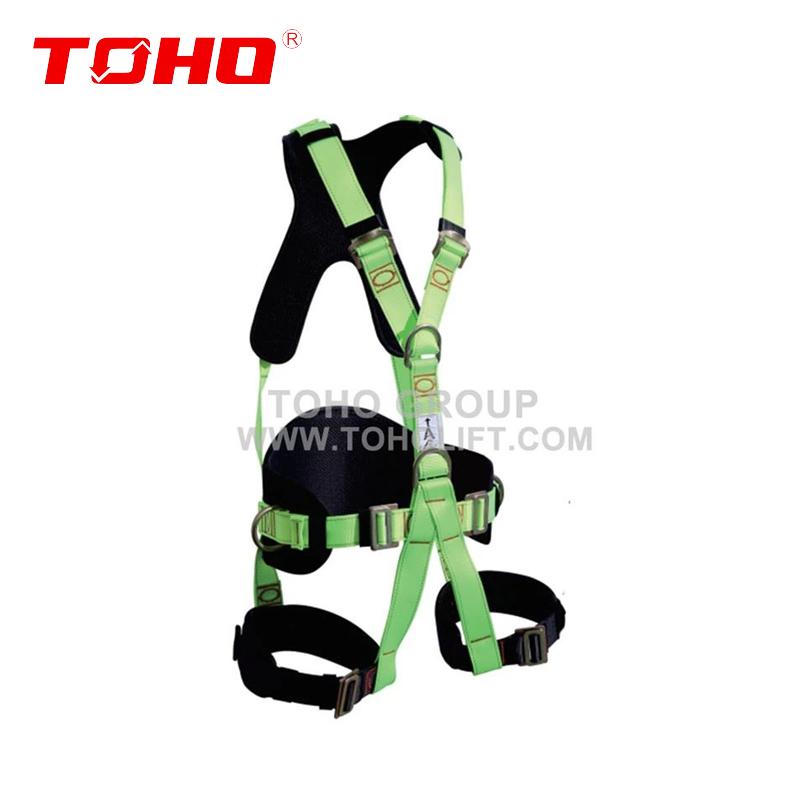 CEINTURE DE SECURITE ANTICHUTE 6 POINTS MAJEUR MH111 AVEC COUSSIN LOMBAIRE CONFORT PROLONGE TOHO