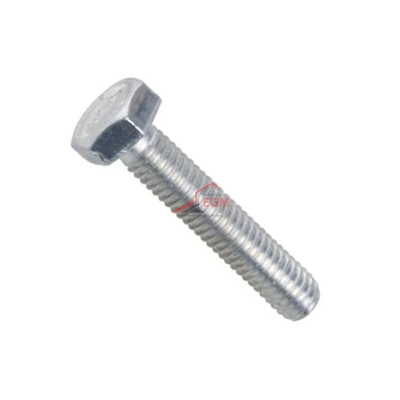 Vis tête hexagonale acier galvanisé classe 4.8 de M3 à M20