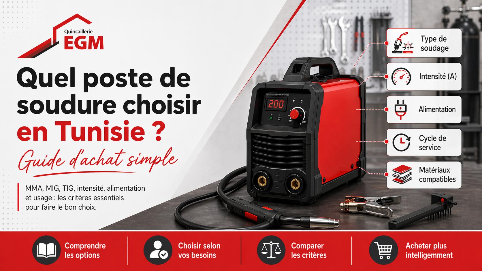 Quel poste de soudure choisir en Tunisie ? Guide d'achat simple