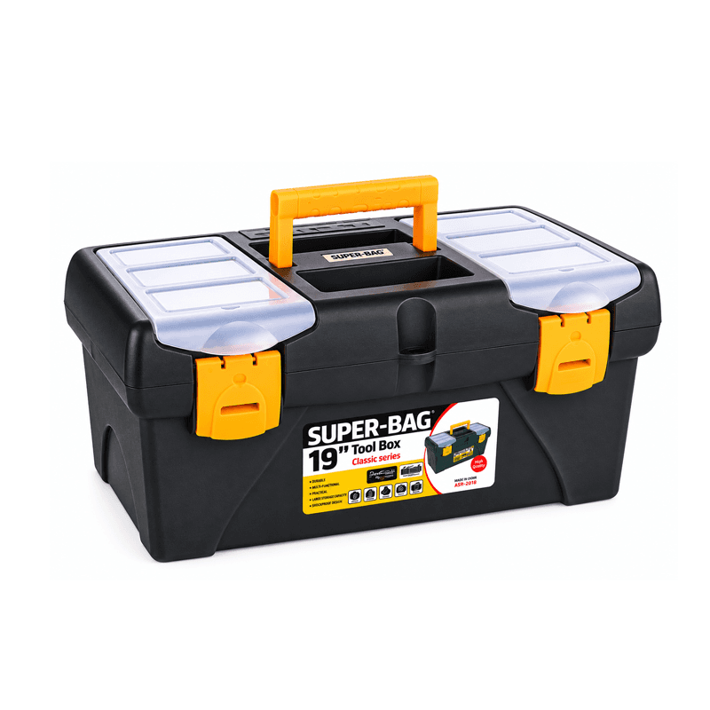 BOITE A OUTILS PLASTIQUE 19" CLASSIC 480X257X234MM SUPER-BAG