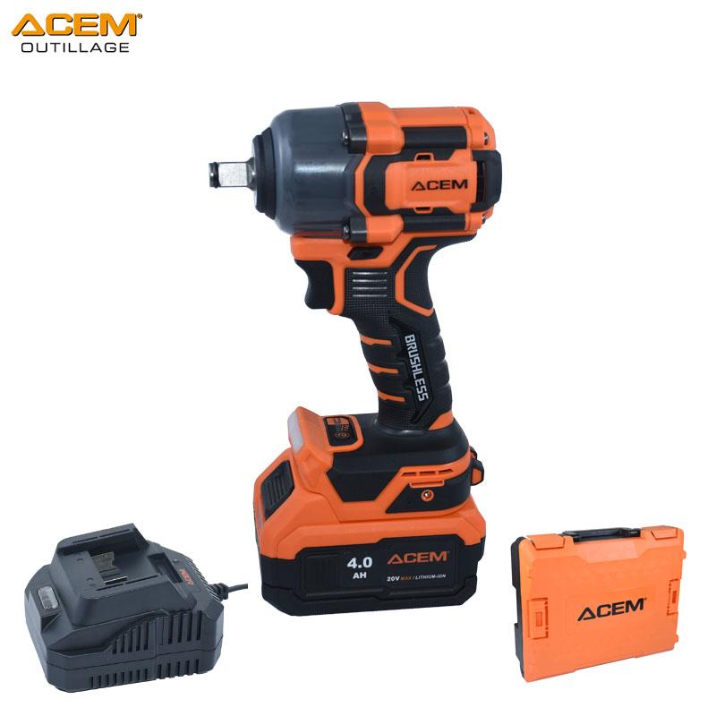 BOULONNEUSE A CHOC CHARG BRUSHLESS 1/2" 20.0V 4.0Ah MAX 950Nm CW950 AVEC CHARG & 1 BATTERIE ACEM