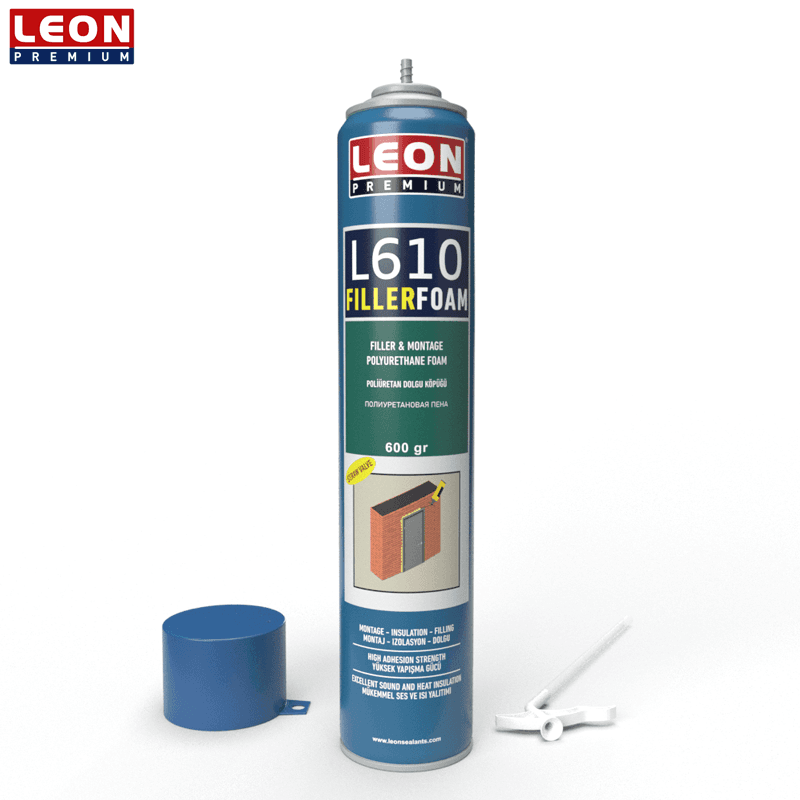BOUTEILLE MOUSSE POLYURETHANE L610 FILLERFOAM 600GR LEON