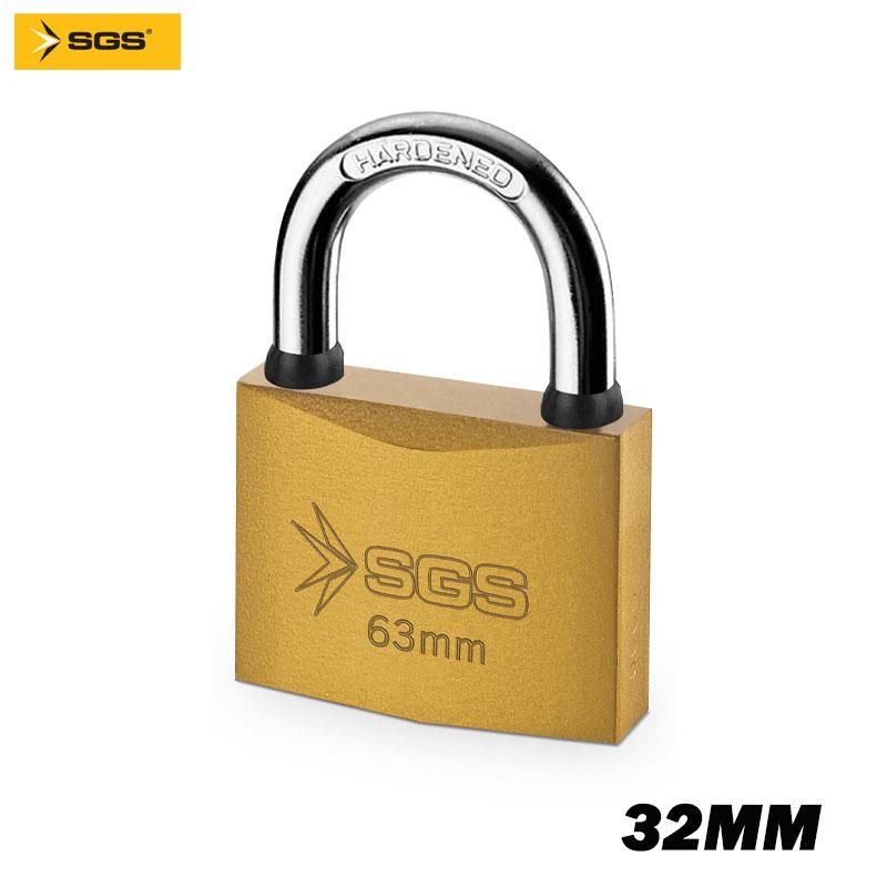 CADENAS BLOCUS EN ACIER LAITONNÉ 32MM SGS