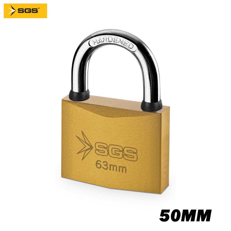 CADENAS BLOCUS EN ACIER LAITONNÉ 50MM SGS