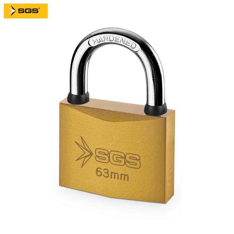 CADENAS BLOCUS EN ACIER LAITONNÉ 63MM SGS