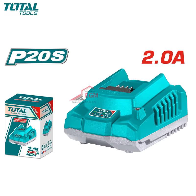 Chargeur Total 20V 2A TFCLI2001 pour batteries P20S