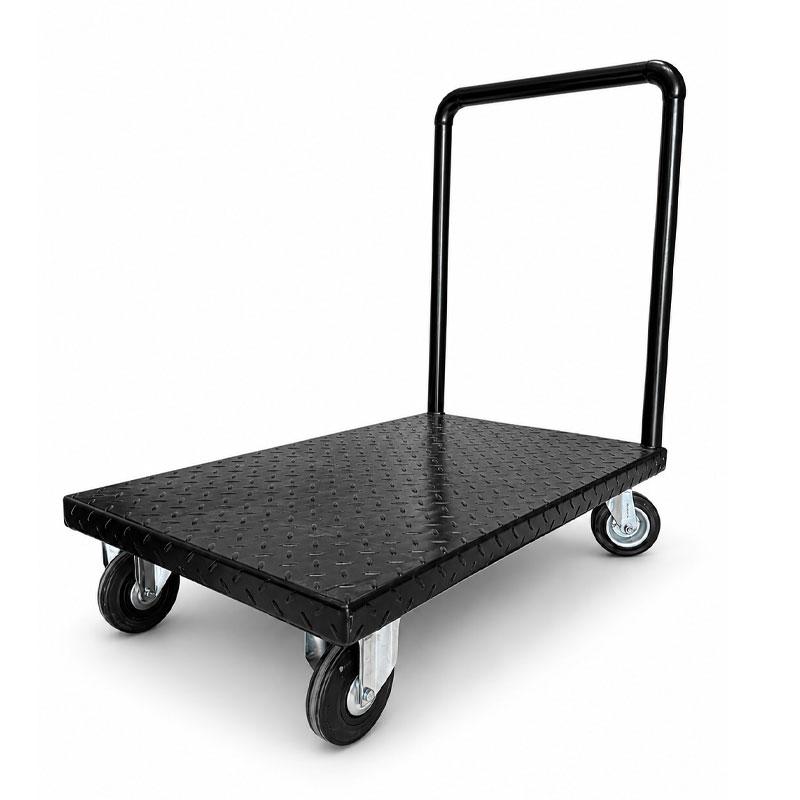 CHARIOT EN ACIER TOLE STRIEE POUR DEMENAGEMENT