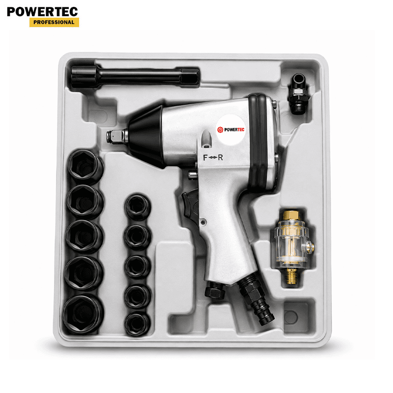CLE A CHOC PNEUMATIQUE 1/2" A DOUILLE 9-27MM POWERTEC