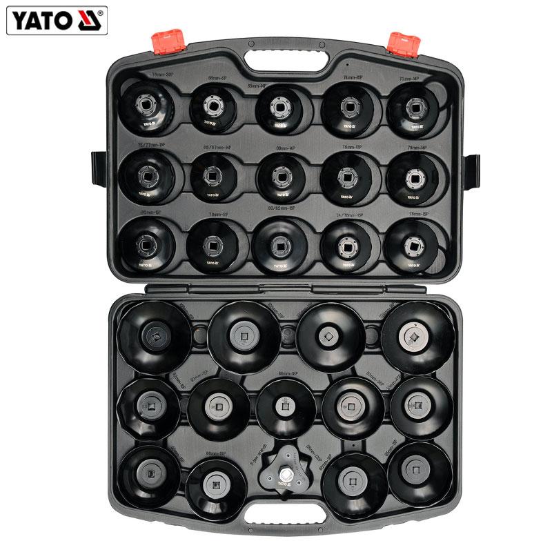 COFFRET CLE A FILTRE A ENCOCHE EN ACIER 3/8" 30PCS YATO