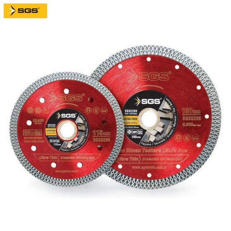 DISQUE DIAM ULTRA FIN POUR MARBRE/CERAM/GRANIT/PORCERLAINE D180X1.4MM SGS