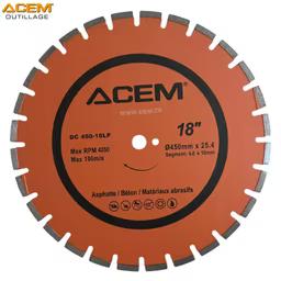 Disque diamant 450 mm asphalte et béton ACEM 10LP