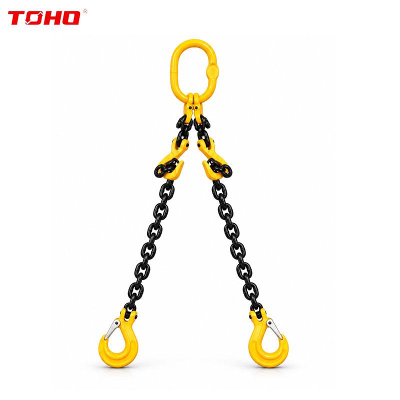 ELINGE A CHAINE 2 BRINS AVEC RACCOURTISSEUR LONG 3.0M TOHO