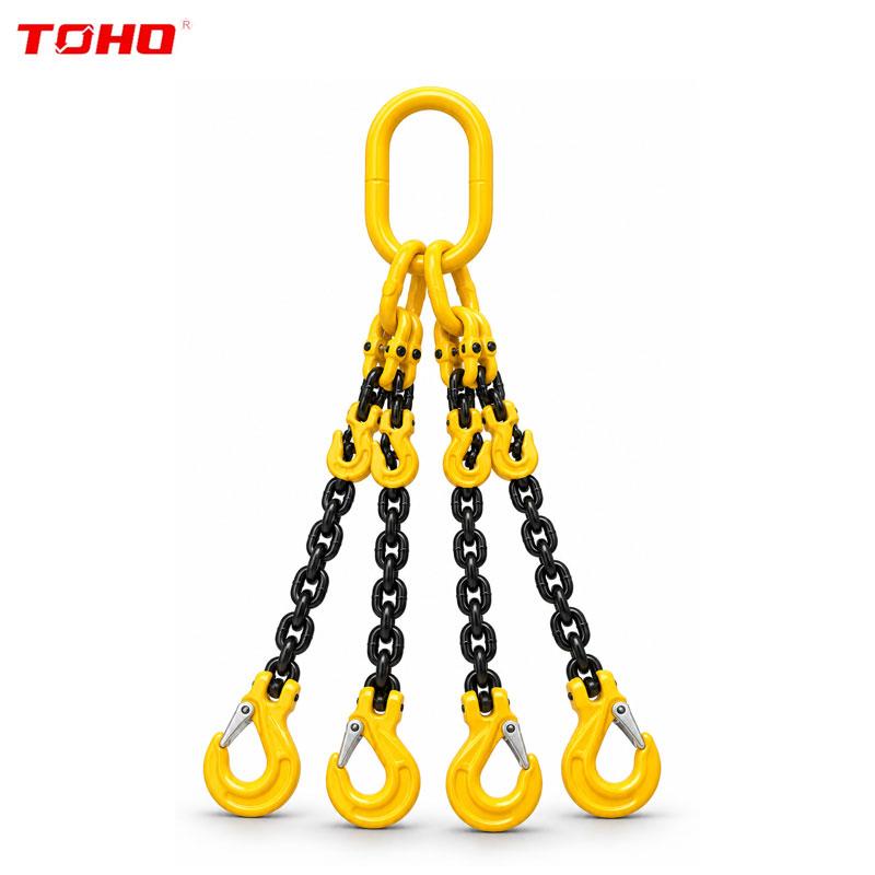 ELINGE A CHAINE 4 BRINS AVEC RACCOURTISSEUR LONG 3.0M TOHO