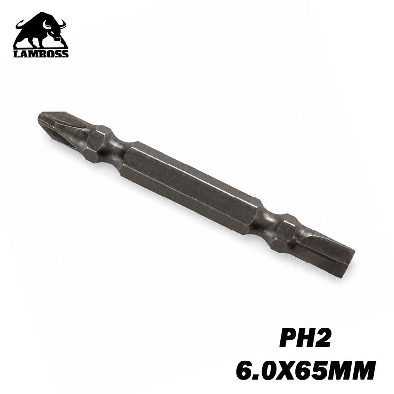 EMBOUT T VIS DOUBLE AM-FR S2 PH2/6.0X65MM LAMBOSS