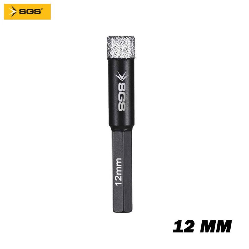 FORET DIAMONTEE POUR GRES CERAM & MATERIAUX DURS D 12.0MM SGS