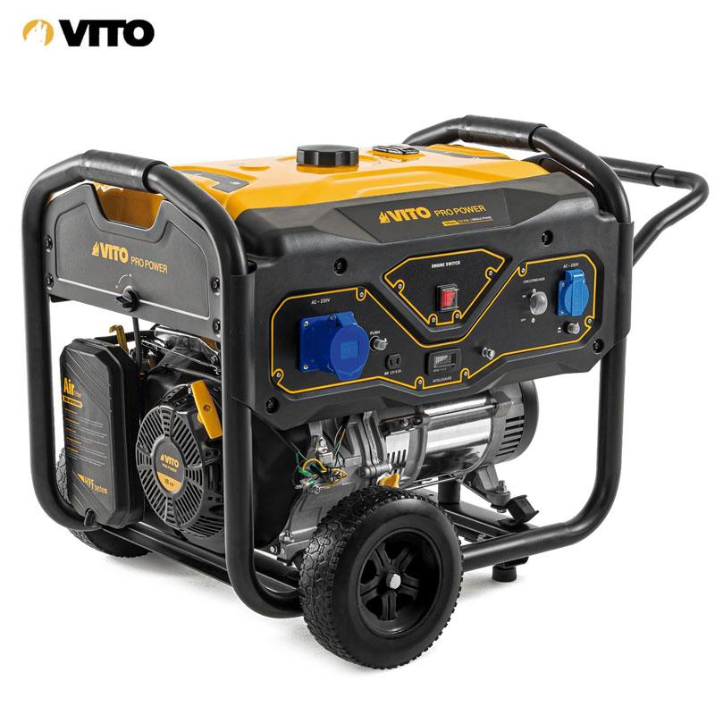 GROUPE ELECTROGENE ESSENCE 5.5KVA 16A 220V 4 TEMPS 15CV RESERV 25L VITO