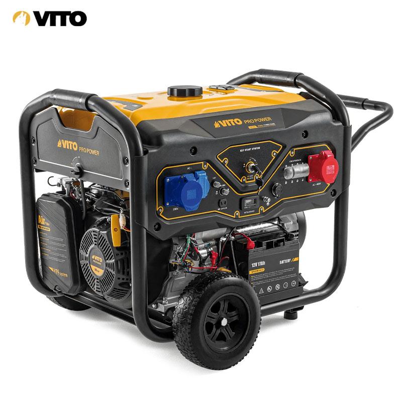 GROUPE ELECTROGENE ESSENCE 8.0KVA 16/32A 220/380V 4 TEMPS 18CV RESERV 25L VITO