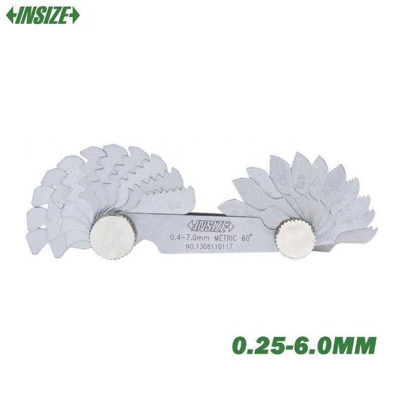 JAUGE DE FILETAGE METRIQUE 0.25-6.0MM W4-62 TPI 55° 52 LAME INSIZE