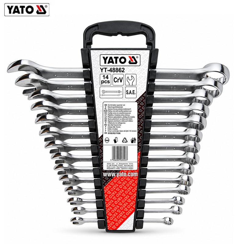 JEU CLE A MIXTE EN POUSSE 14 3/8"-1"1/4 YATO