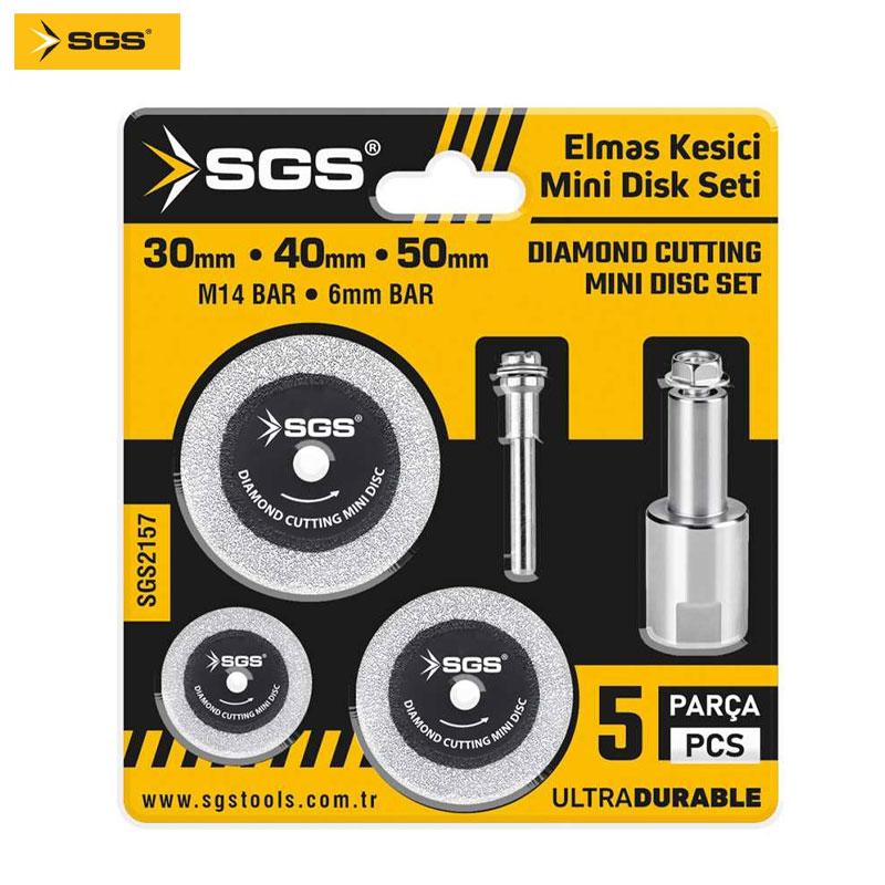 JEUX DE 3 DISQUE DIAMANT 30-40-50MM AVEC 2 ADAPTATEUR D 6.0MM-M14 SGS