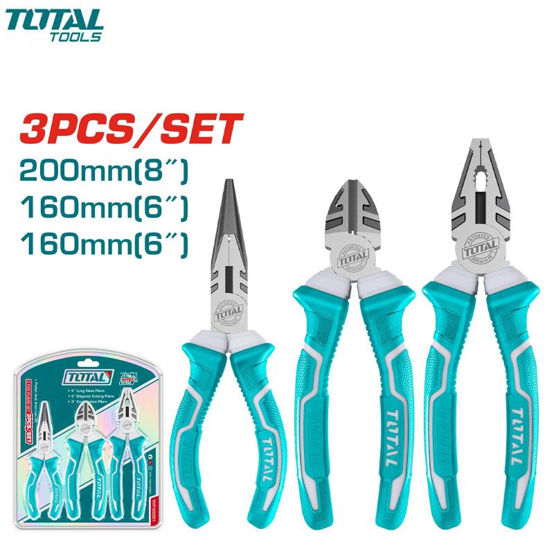 JEUX DE 3 PINCE COUPANTE & UNIVERSELLE & BEC 1/2 ROND TOTAL