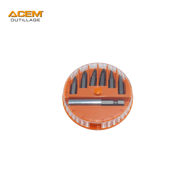 JEUX EMBOUT DE T VIS EN BOITE 7 PCS ACEM