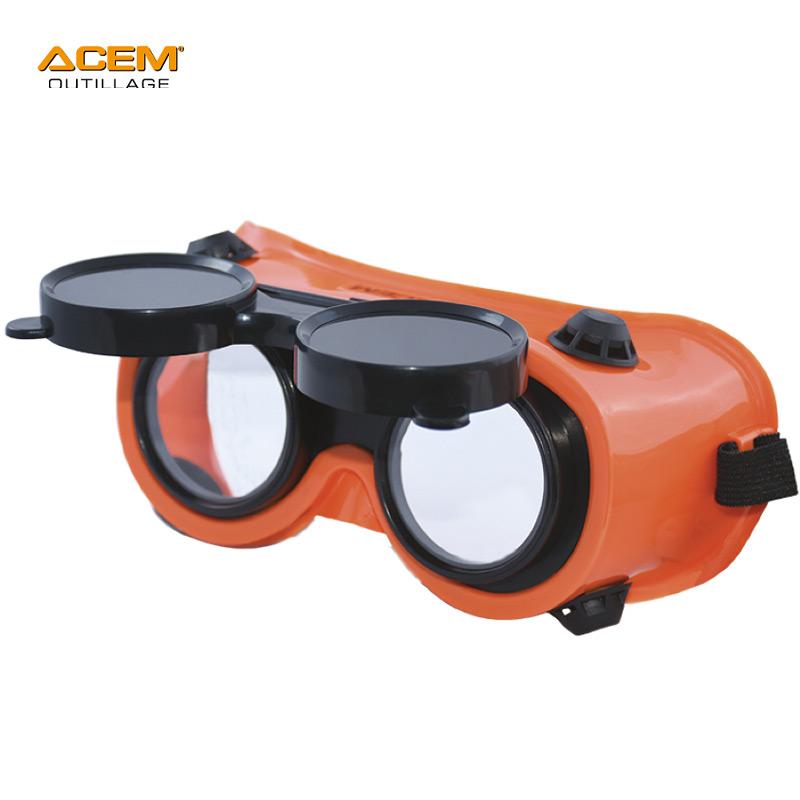 LUNETTE SOUDUR DOUBLE NOIR/BLANC EN PVC ORANGE ACEM