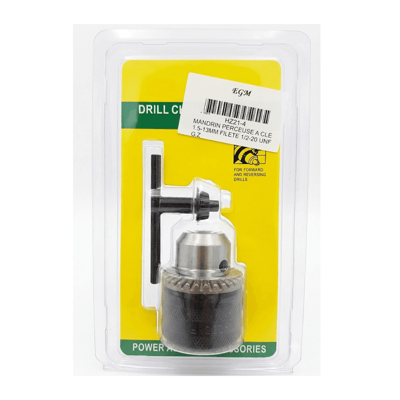 MANDRIN PERCEUSE A CLE 1.5-13MM FILETE 1/2-20 UNF G.Z