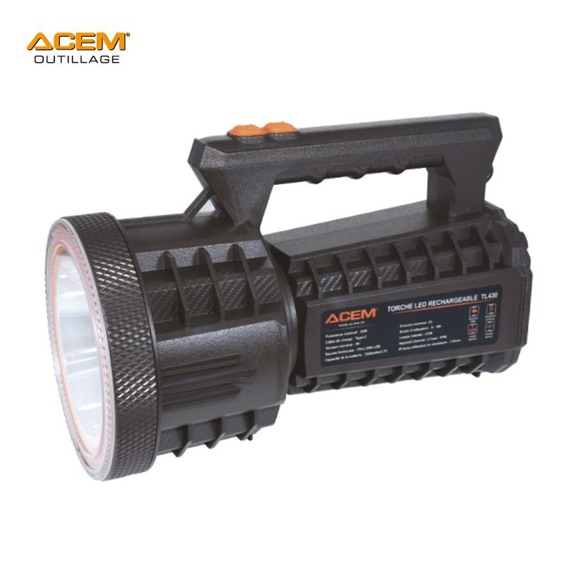 TORCHE RECHARGEABLE + COB CABLE TYPE C 20W TL420 ACEM
