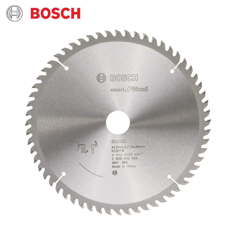DISQUE CIRCULAIRE CARBURE POUR BOIS 235X2.5X25 Z 60 OPTILINE WOOD BOSCH