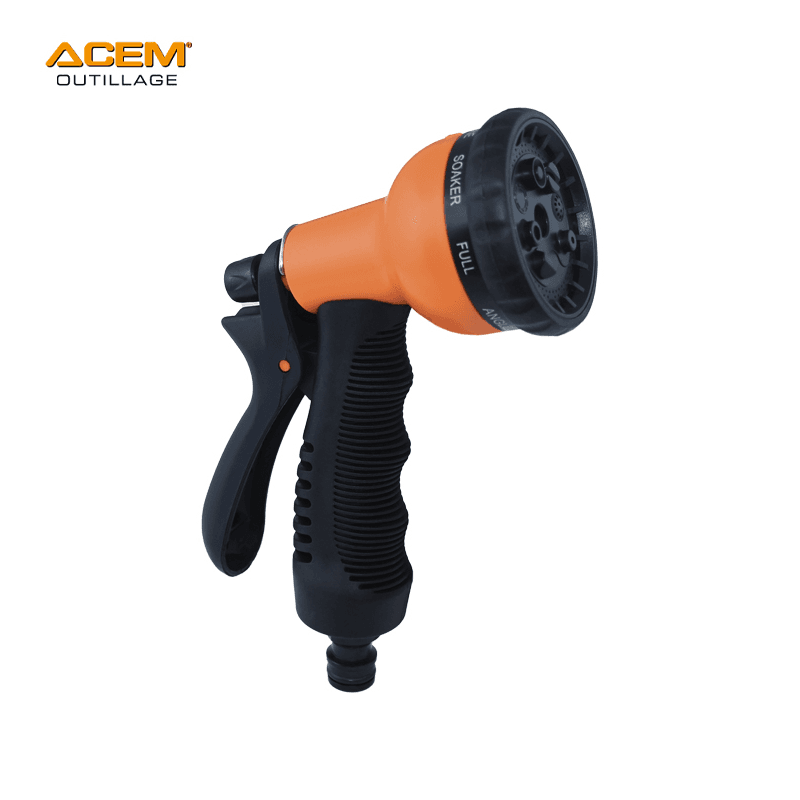 JET D'EAU PISTOLET REGLABLE 8 POSITIONS PJ20 ACEM