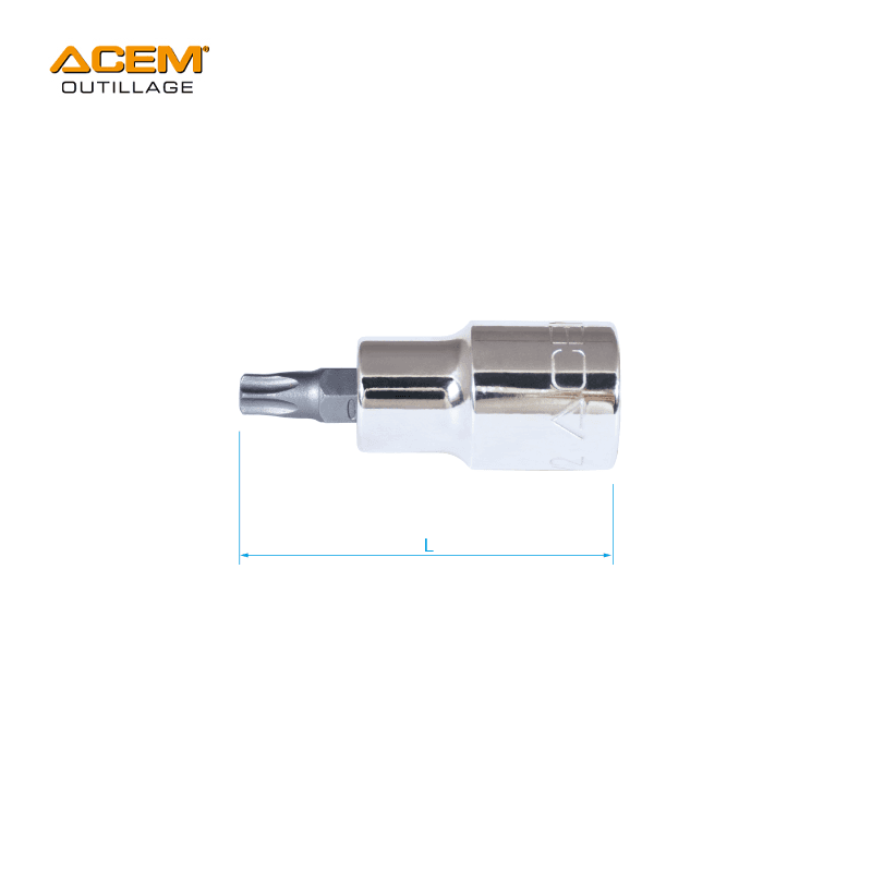 CLE A DOUILLE MALE TORX 1/2" ACEM
