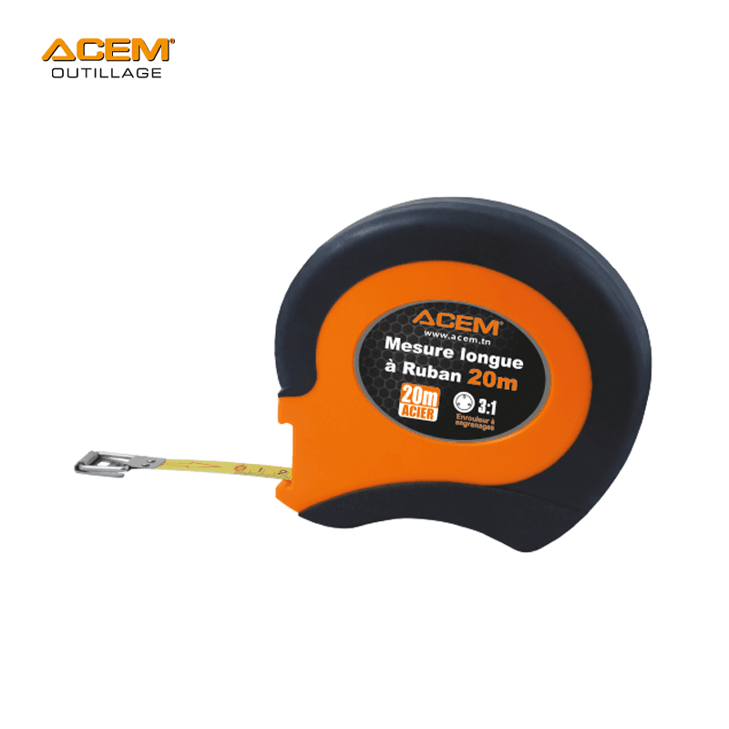 ROULETTE DE-30M RUBAN METAL ACEM