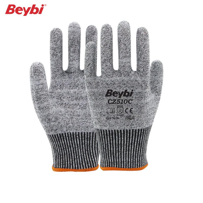 PAIRE GANT ANTI-COUPURE GRIS T9/10 EN388 1542C CUT C CZ510C BEYBI